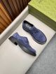Gucci Man Blue Calfskin Business Leather Shoes 042881 (2)_th.jpg